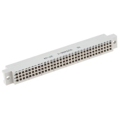 TE Connectivity DIN 41612 Connector 96 Way, 2.54 mm Pitch, Wire-to-Board Crimp, 3 Row Female, Straight Orientation 925486-1