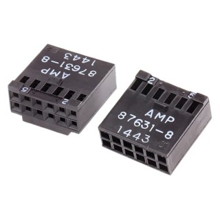 TE Connectivity AMPMODU MOD IV Female Connector Housing, 2.54 mm Pitch, 12 Way, 2 Row Straight 87631-8