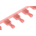 TE Connectivity Insulated Female Spade Connector Crimp 6.35 x 0.81 mm Tab Size Red Ultra-Fast .250 2-520183-2