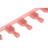 TE Connectivity Insulated Female Spade Connector Crimp 6.35 x 0.81 mm Tab Size Red Ultra-Fast .250 2-520183-2