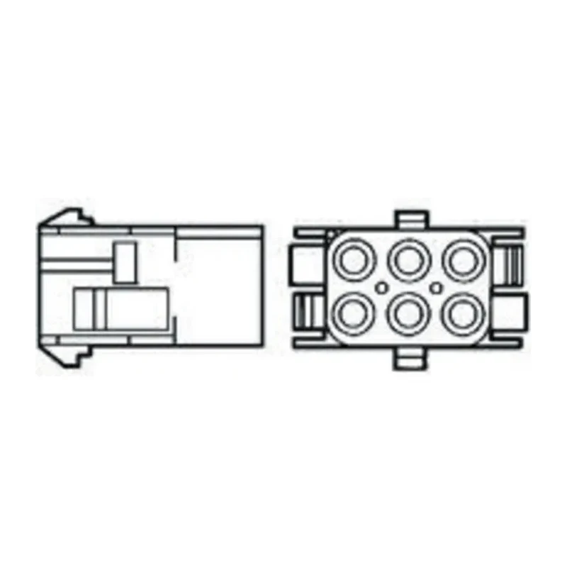 TE Connectivity Universal MATE-N-LOK Female Connector Housing, 6.35 mm Pitch, 6 Way, 2 Row Straight 926682-3