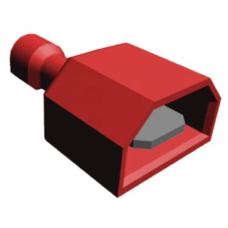 TE Connectivity Ultra-Fast .250 Red Insulated Male Spade Connector, Crimp, 6.3 x 0.8 mm Tab Size, 22 AWG to 18 AWG 2-520102-2