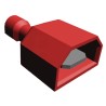 TE Connectivity Ultra-Fast .250 Red Insulated Male Spade Connector, Crimp, 6.3 x 0.8 mm Tab Size, 22 AWG to 18 AWG 2-520102-2