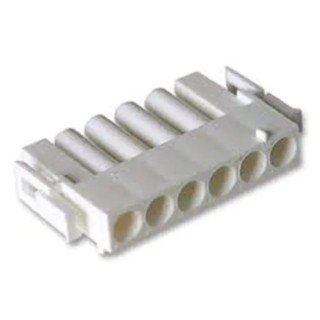 TE Connectivity Universal MATE-N-LOK Male Connector Housing 6 Way 6.35 mm Pitch 1 Row Straight 926300-1
