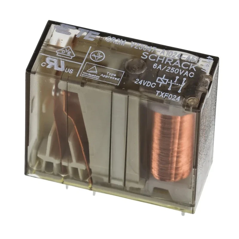 TE Connectivity PCB Force Guided Relay 24V DC Coil Voltage 2-Pole 1 NO/1 NC V23047-A1024-A511 1-1393258-7