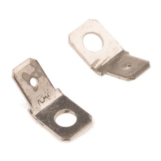 TE Connectivity FASTON .250 Black Uninsulated Male Spade Connector Solder Termination 6.35 x 0.81 mm Tab Size 181949-2
