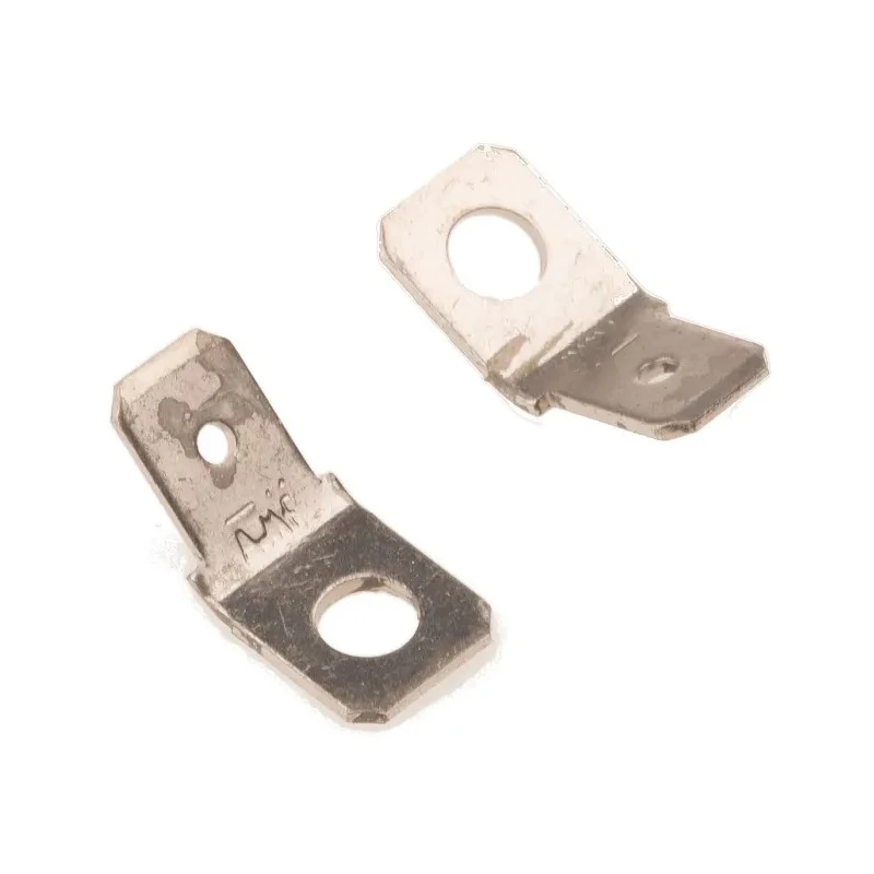 TE Connectivity FASTON .250 Black Uninsulated Male Spade Connector Solder Termination 6.35 x 0.81 mm Tab Size 181949-2