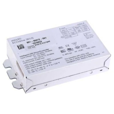 eldoLED 1 Output LED Driver, 55V, 30 W, 350mA, 1/10 V Dimming, Surface Mount EC0361A4