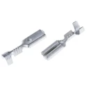 TE Connectivity FASTON .110 Silver Uninsulated Female Spade Connector Crimp 2.79 mm Tab Size 24 AWG to 20 AWG 150205-2