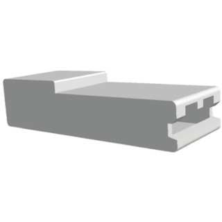 TE Connectivity FASTON .250 1 Way Polyamide 66 Crimp Terminal Housing Natural 926539-6