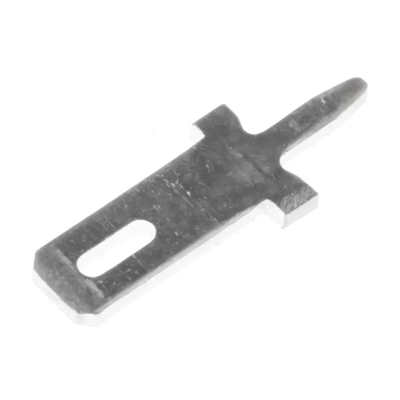 RS PRO FASTON .110 Black Uninsulated Male Spade Connector, Solder Termination, 2.8 x 0.8 mm Tab Size 735427-2