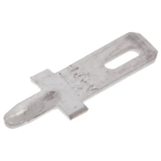 TE Connectivity FASTON .110 Black Uninsulated Male Spade Connector, Solder, 2.8 x 0.51 mm Tab Size 735187-2