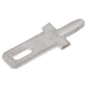 TE Connectivity FASTON .110 Black Uninsulated Male Spade Connector, Solder, 2.8 x 0.51 mm Tab Size 735187-2