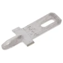 TE Connectivity FASTON .110 Black Uninsulated Male Spade Connector, Solder Termination, 2.8 x 0.51 mm Tab Size 735187-2