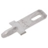 TE Connectivity FASTON .110 Black Uninsulated Male Spade Connector, Solder Termination, 2.8 x 0.51 mm Tab Size 735187-2