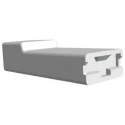 TE Connectivity AMP FASTON 1 Way Polyamide 66 Crimp Terminal Housing 6.35 mm Tab Size Natural 154509-4