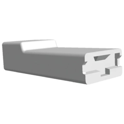 TE Connectivity AMP FASTON 1 Way Polyamide 66 Crimp Terminal Housing 6.35 mm Tab Size Natural 154509-4
