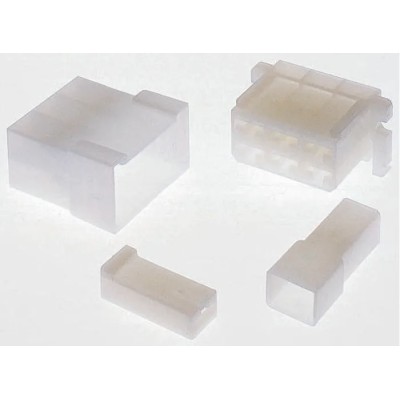 TE Connectivity AMP FASTON 8 Way Polyamide 66 Crimp Terminal Housing 6.35 mm Tab Size Natural 280099