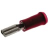 TE Connectivity PIDG FASTON .110 Red Insulated Female Spade Connector, Crimp, 2.79 x 0.3 mm Tab Size 22 AWG to 16 165563-1