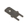 TE Connectivity FASTON .250 Silver Uninsulated Male Spade Connector, Solder, 6.3 x 0.8 mm Tab Size 725964-2
