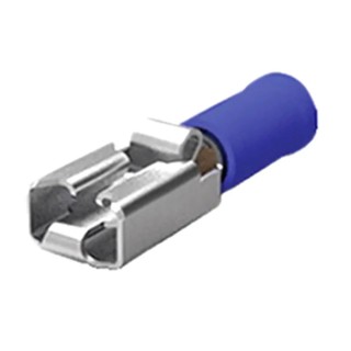 TE Connectivity PIDG Positive Lock .250 EX Blue Insulated Female Spade Connector 6.35 x 0.81 mm Tab Size 165536-1