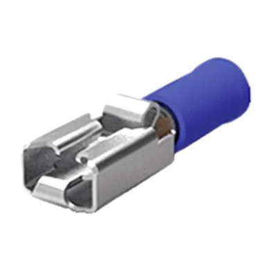 TE Connectivity PIDG Positive Lock .250 EX Blue Insulated Female Spade Connector 6.35 x 0.81 mm Tab Size 165536-1