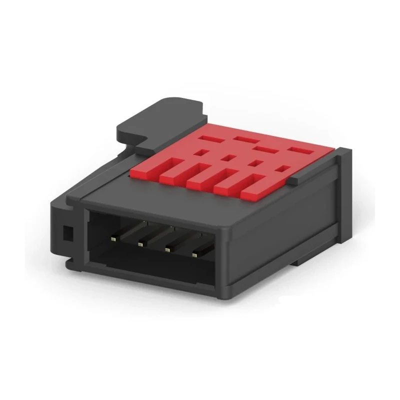 TE Connectivity 4-Way RITS Connector Male for PCB, 1 Row, 3A, 32V DC, Gold Plating 1-1473562-4