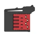 TE Connectivity 4-Way RITS Connector Male for PCB, 1 Row, 3A, 32V DC, Gold Plating 1-1473562-4