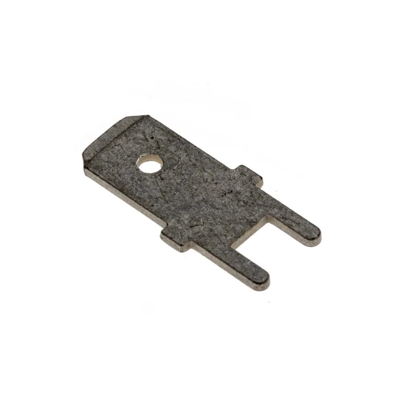 TE Connectivity FASTON .250 Silver Uninsulated Male Spade Connector Solder Termination 6.3 x 0.8 mm Tab Size 725964-2