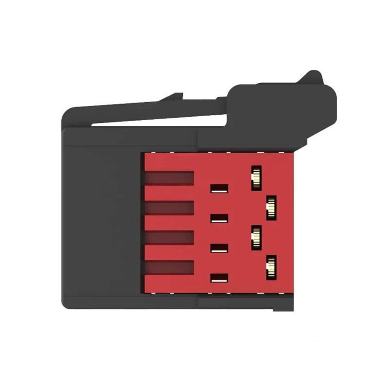 TE Connectivity 4-Way RITS Connector Male for PCB 32V DC 3A Gold Plated Contacts Thermoplastic Housing 1-1473562-4