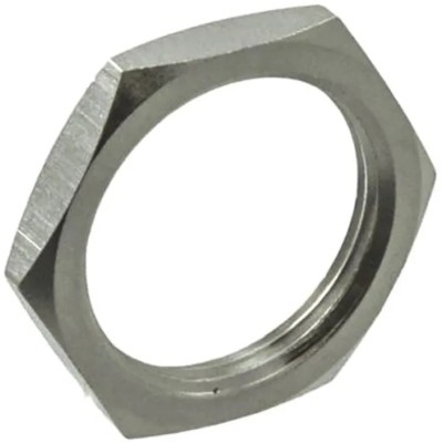 Amphenol RF Connector Nut for N Type Connector, Brass Material, Nickel Finish 172-HEXNUT
