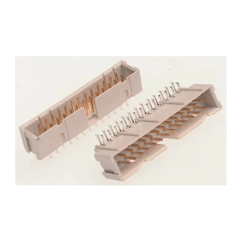 TE Connectivity AMP-LATCH Series Right Angle Through Hole PCB Header, 10 Contact 2.54 mm Pitch 2 Row Shrouded 2-1761609-3