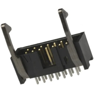 TE Connectivity AMP-LATCH Series Straight Through Hole PCB Header, 6 Contacts, 2.54 mm Pitch, 2 Row, Shrouded 2-1761608-1