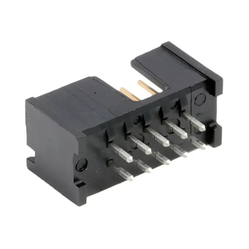 TE Connectivity AMP-LATCH Series Straight Through Hole PCB Header, 10 Contacts, 2.54 mm Pitch, 2 Row, Shrouded 5103309-1