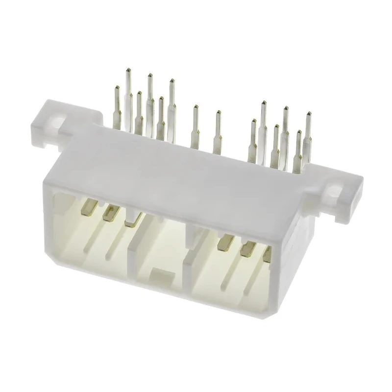 TE Connectivity MULTILOCK 070 Automotive Connector Male Natural Through Hole 14 Way Solder Termination 173860-1