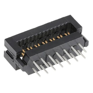 TE Connectivity 14-Way IDC Connector Male for Cable, 2 Row, 250V AC, 1A Current, AMP-LATCH Series 2-746610-2