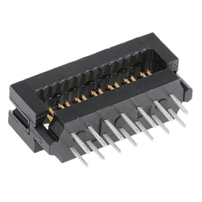 TE Connectivity 14-Way IDC Connector Male for Cable, 2 Row, 250V AC, 1A Current, AMP-LATCH Series 2-746610-2