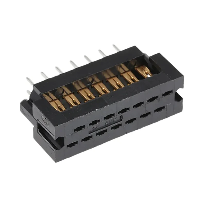 TE Connectivity 14-Way IDC Connector Male for Cable, 2 Row, 250V AC, 1A Current, AMP-LATCH Series 2-746610-2