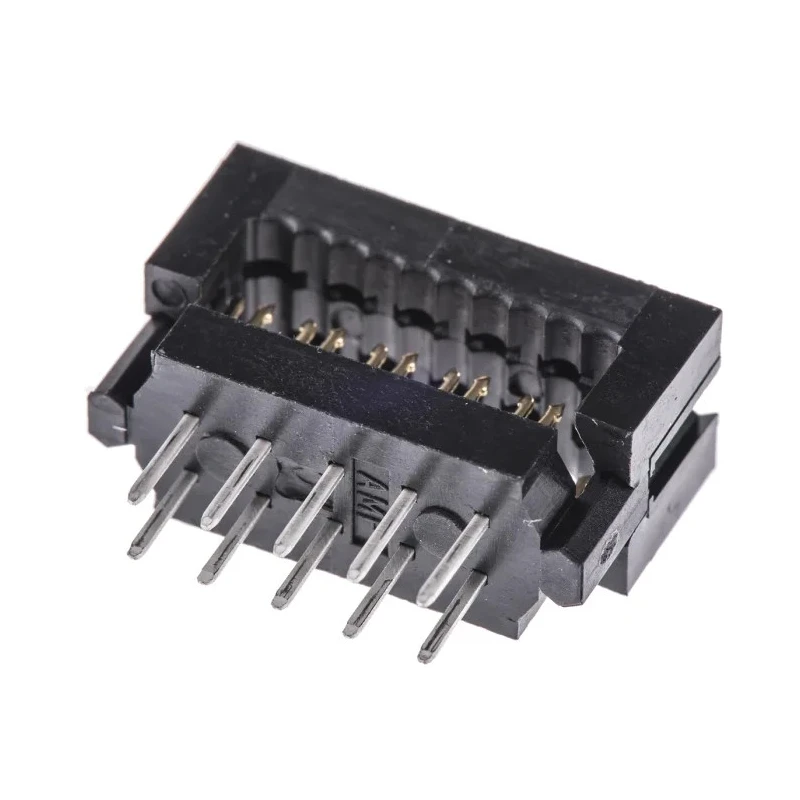 TE Connectivity 10-Way IDC Connector Male for Cable, 2 Row, 250V AC, 1A, AMP-LATCH Series 2-746610-1