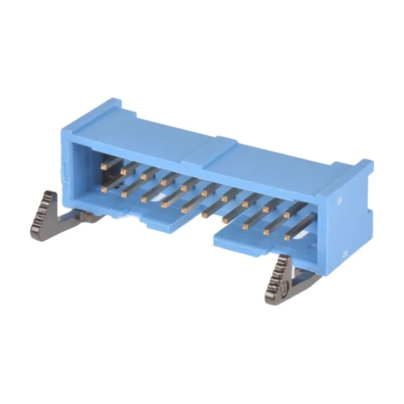 TE Connectivity AMP-LATCH Series Straight Through Hole PCB Header, 20 Contacts, 2.54 mm Pitch, 2 Row, Shrouded 2-1761608-7