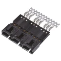 TE Connectivity 3-Way IDC Connector Male for Cable 1 Row 3A 267V AMPMODU MTE 5-103946-2