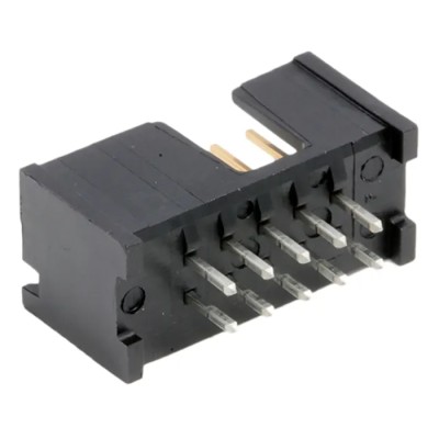 TE Connectivity AMP-LATCH Series Straight Through Hole PCB Header 10 Contacts 2.54 mm Pitch 2 Row Shrouded 5103309-1