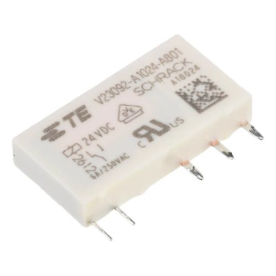 TE Connectivity PCB Power Relay 24V dc Coil 6A Switching Current SPDT V23092-A1024-A801