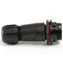RS PRO Circular Connector, 3 Contacts, Cable Mount, Miniature Socket, Female, Threaded Mating, IP68, 250V, 13A 144-0604