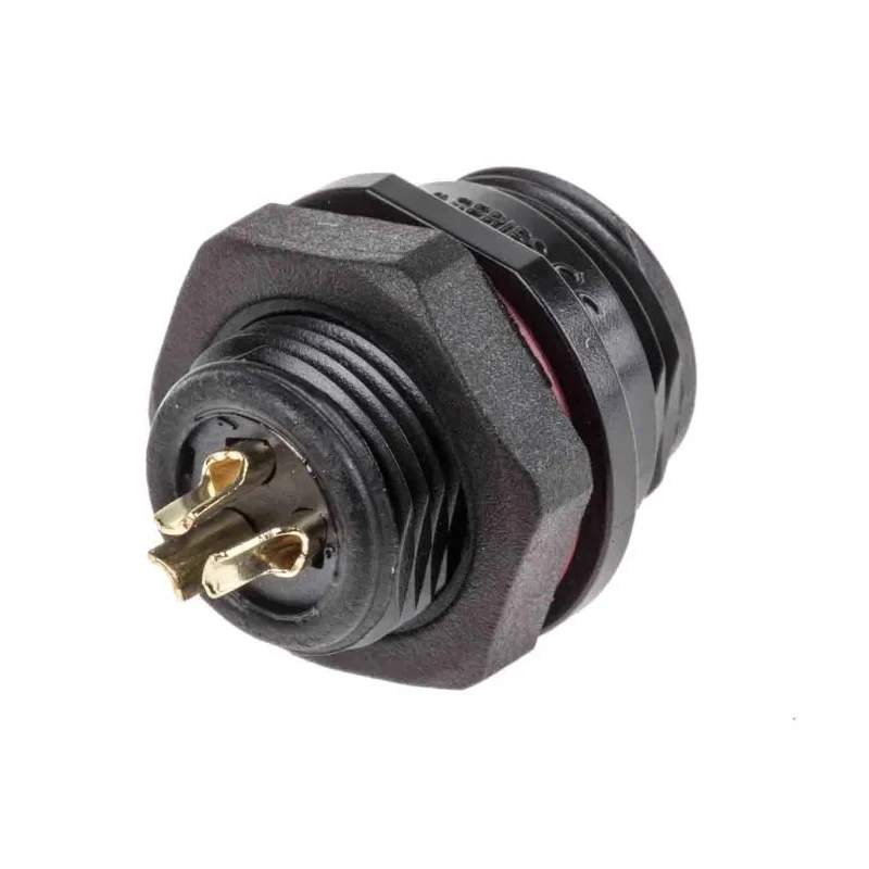 RS PRO Circular Connector, 3 Contacts, Front Mount, Miniature Size, Socket Female, 13A, 250V, IP68, Threaded 144-0612