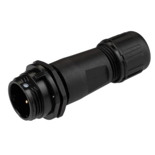 RS PRO Circular Connector Miniature Cable Socket Male 3 Contacts 13A 250V Threaded Mating IP68 144-0616