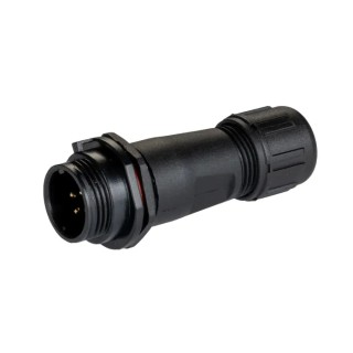 RS PRO Circular Connector Miniature Cable Socket, 4 Contacts, Male, Threaded Mating, IP68, 200V, 5A 144-0617