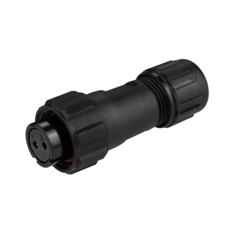 RS PRO Miniature Circular Connector 2 Contacts Cable Mount Plug Female 250V 13A Threaded IP68 144-0619