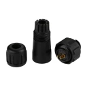 RS PRO Miniature Circular Connector 2 Contacts Cable Mount Plug Female 250V 13A Threaded IP68 144-0619