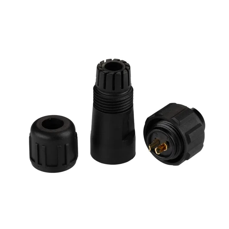 RS PRO Miniature Circular Connector 2 Contacts Cable Mount Plug Female 250V 13A Threaded IP68 144-0619